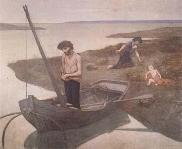 Pierre Puvis de Chavannes The Poor Fisherman (mk09) oil painting image